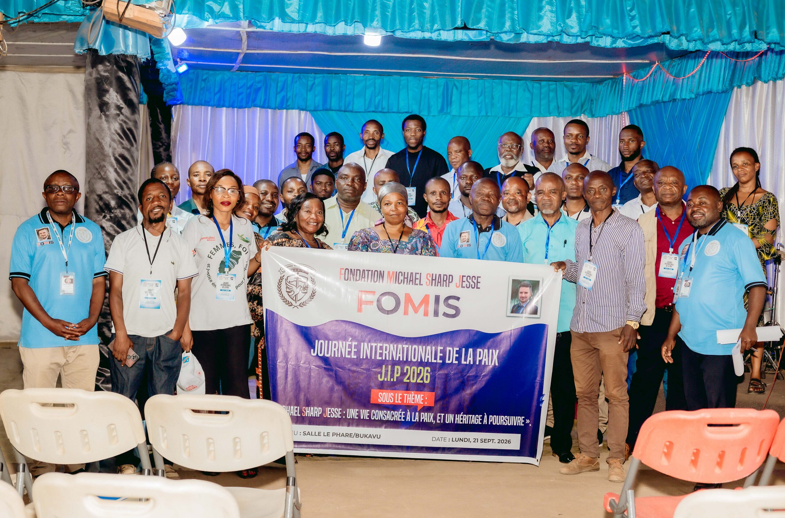 Participants à la Journée internationale de la paix 2026 organisée par la FOMIS à Bukavu